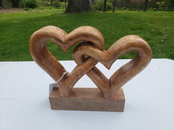 Martha Stewart Wood Heart Sculpture