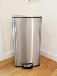 13 Gallon Stainless Steel Trash Can With Foot Pedal/removable Bin