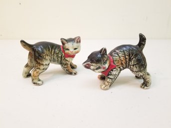 Vintage Ardalt Lenwile Japan Porcealin Miniature Cat Kittens Figurines