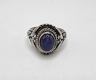 Bali, Tanzanite Ring In Sterling Silver