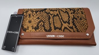 Tan Genuine Leather RFID Women's Wallet By Union Code