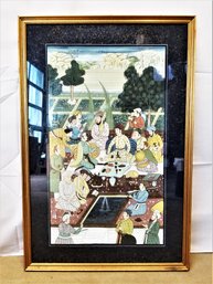 Very Large 44' Framed Indian Pichwai Art Print