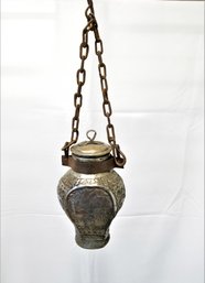 Antique Metal Ritual Hanging Wine Decanter/vessel