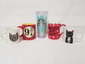 Coffee Mugs - Cat Mugs, Harry Potter & Large Starbucks Tumbler