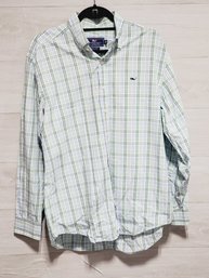 Men's Vineyard Vines By Shep & Ian Green Multi Color Plaid Button Down - Size Medium