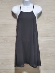 Cute Brandy Melville Little Black Spaghetti Strap Ladies Dress