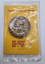 Rare Sealed 1971 New Britain CT Centennial Commerative Medal