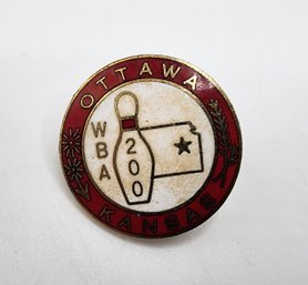Vintage Ottawa Kansas WBA Bowling Pin