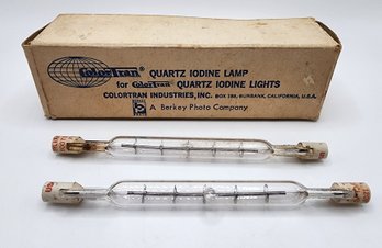 Vintage Colortran Quartz Iodine Lamp Bulbs