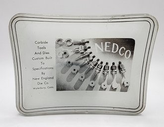 Vintage Waterbury CT NEDCO Tools Advertising Ashtray