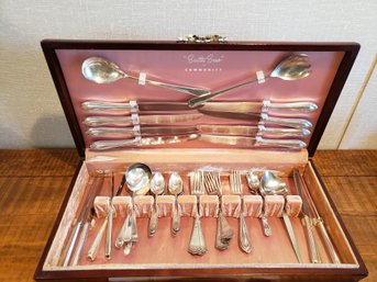 Mixed Box Of Silverware Some Silver Plate