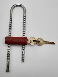 Vintage Yale Bicycle Lock With Keys