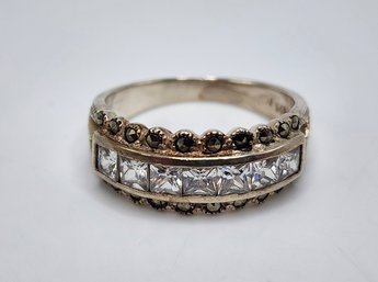 Stunning Vintage Sterling Silver Ring With CZ