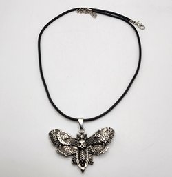 Really Cool Butterfly Skull Pendant Necklace