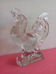 Glass Rooster Sculpture