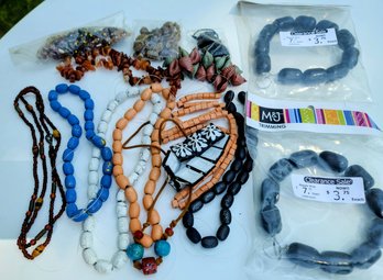Large Lot Of Multi Colored Beads/stones