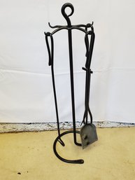 Black Wrought Iron Fire Place Tool Set