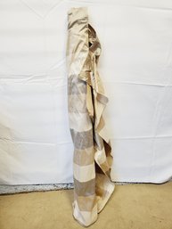 Partial Bolt Of Striped Silk Fabric