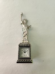 Miniature Statue Of Liberty Clock