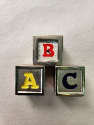 Miniature ABC Block Clock
