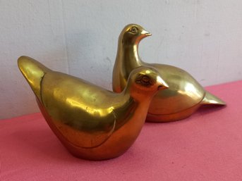 Brass Dove Paperweights