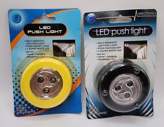 Pair Of Brand New LED Push Lights