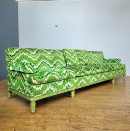 C 1970 Jack Lenoir Larsen Style Flamestitch Sofa