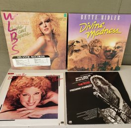 Collection Of 4 Bette Midler Vinyl LP Albums