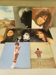 Collection Of 8 Barbara Streisand Vinyl LP Albums