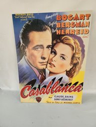 Vintage Casablanca Cardboard Poster