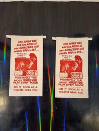 2 Vomit Bags From 1970s Film (mark Of The Devil )