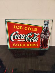 Tin Coca-Cola Advertising Sign