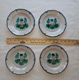 4 Pottery Plates, No Chips