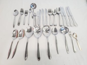 Vintage Assortment Of Stainless Steel Flatware Including Imperial USA