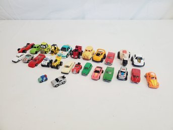 Twenty Three Vintage Die Cast & Plastic Mini Toy Cars - Hot Wheels, Matchbox, EKO, Tonka & More (Lot 2)