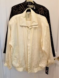 NEW Women's Silk/nylon Track Suit And Alfred Dunn Copper Metallic/black Blazer Sizes: 16W - XL