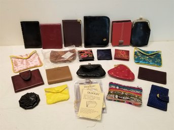 Large Selection Of Various Size Wallets, Billfolds, Coin Purses, Credit Card Holders, Key Fobs  And More