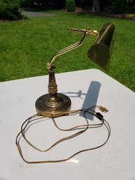 Brass Library Table Lamp