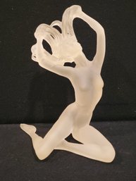 Vintage MCM Modern Mirage Ltd(?) Bohemia Acrylic Nude Sculpture