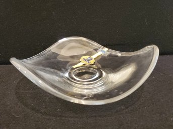 Vintage W. Germany Bleikristall Beyer 24 Percent Lead Crystal Contemporary Bowl