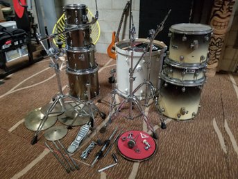 Large Mixed Lot Of Drums, Stands & Accessories - Including TAMA