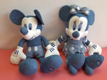 Denim Minnie And Mickey Disney Store Exclusives