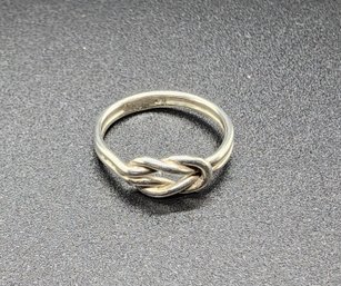 Vintage Sterling Silver Knot Ring