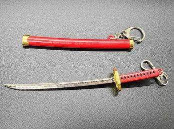 Cool Red Sword Keychain