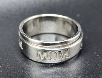 Size 11 Sterling Silver Mom Spinner Ring