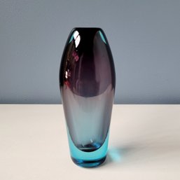 Vintage 60s Sommerso Murano Glass Vase