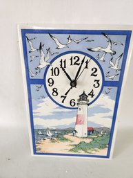 Ceramic Lighthouse Wall Clock