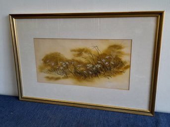 R. Heath Signed Floral Painting On Canvas