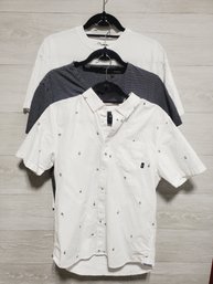 Trio Of Men's Shirts - Theory, ZABA & VANS - All Size Small