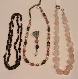 Three Semi-precious Necklace Which Can Be Worn 9 Different Ways